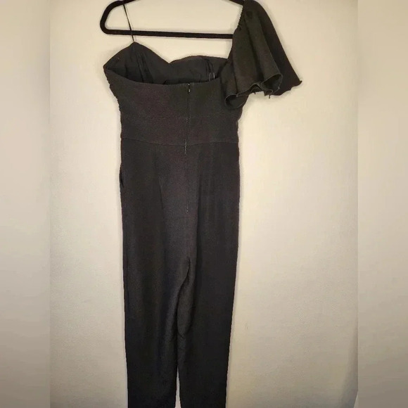 Keepsake The Label womens cut-out one shoulder delight jumpsuit black size 6 New - Picture 5 of 14